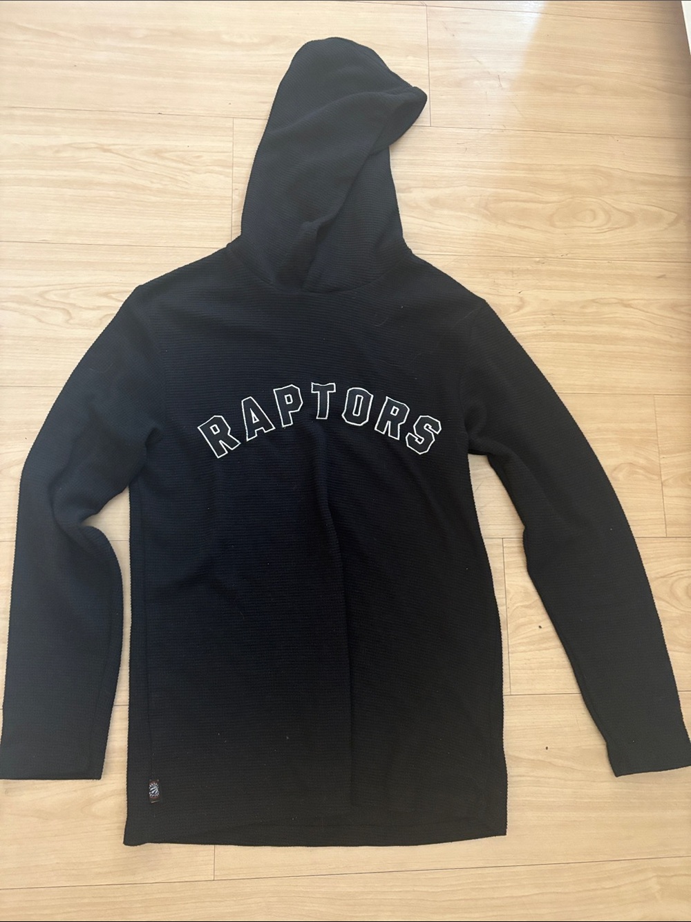 Black Raptors Crewneck Hooded Sweater frank and oak collab